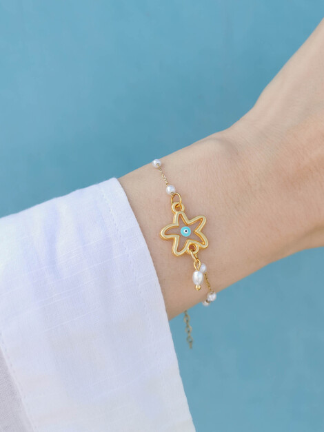 Starfish chain bracelet