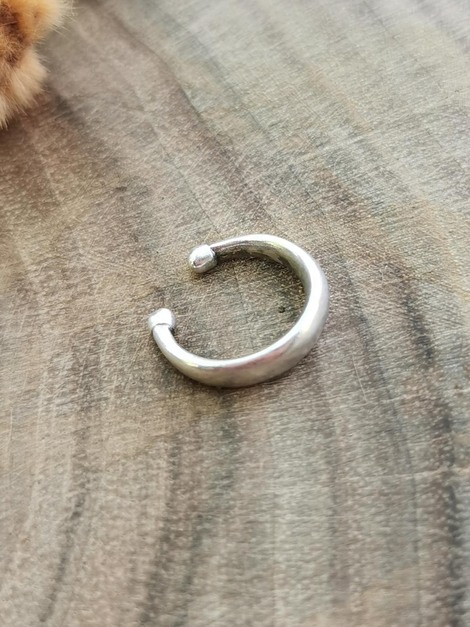 Simplicity silver ear cuff