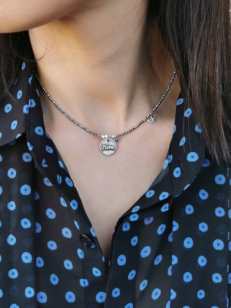 Luck silver necklace