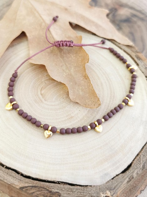 Little hearts golden bracelet