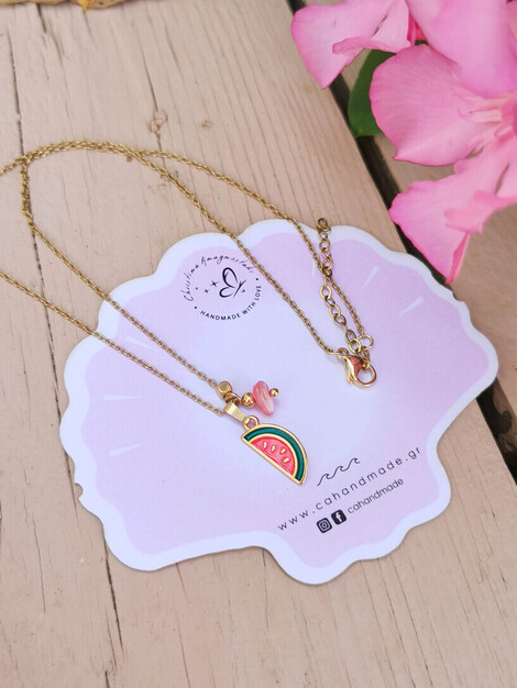 Watermelon necklace