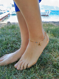Mermaid stainless steel chain anklet