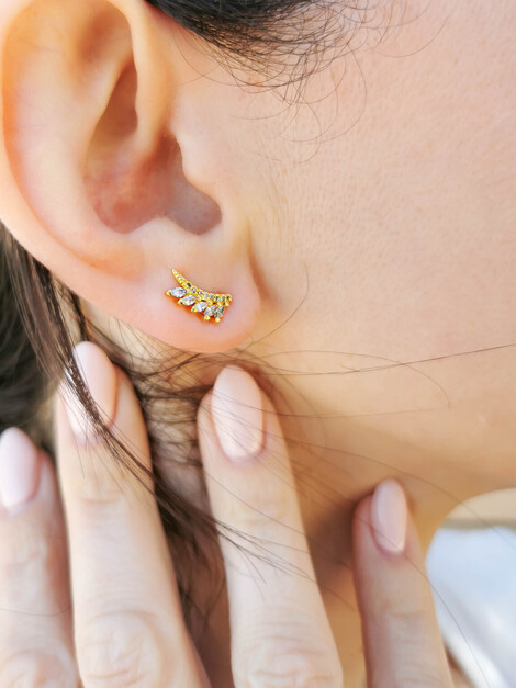 Mini stainless steel earrings